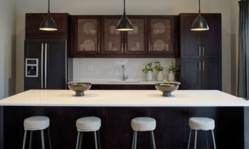 Caterer's kitchen, fireplace and event space
